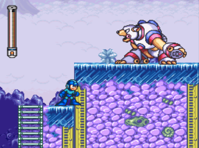 Mega Man 7 screenshot - Freeze Man